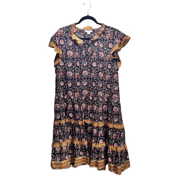 Anthropologie Othilia Dresses & Skirts - Anthropologie Artisanal Prairie Moody Tiered Ruffle 100% Cotton Midi Dress 3X